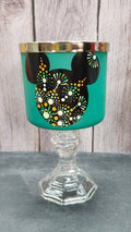 Hand Painted Pedestal Mickey Mouse Jar