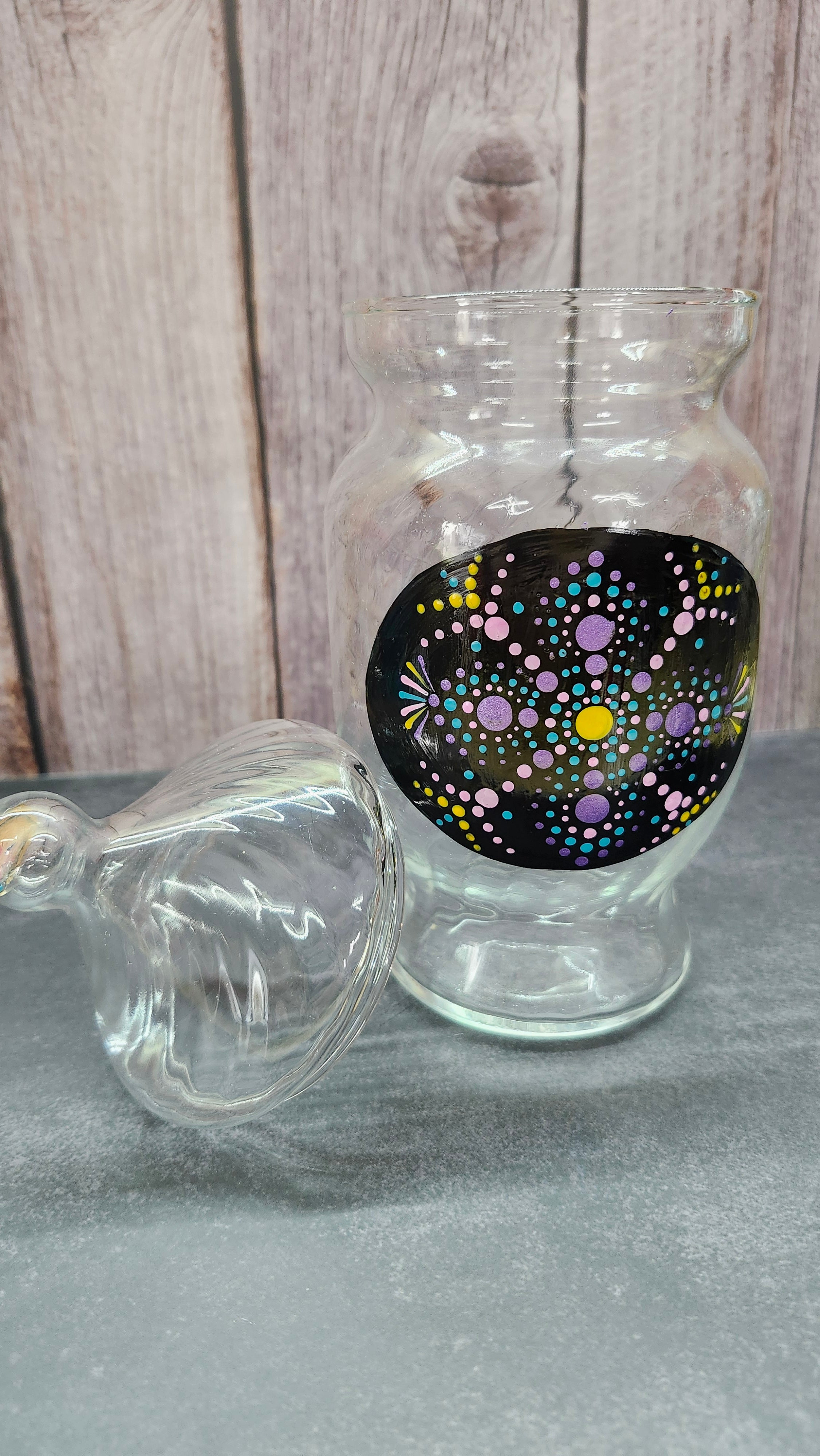 Hand Painted Candy Jar