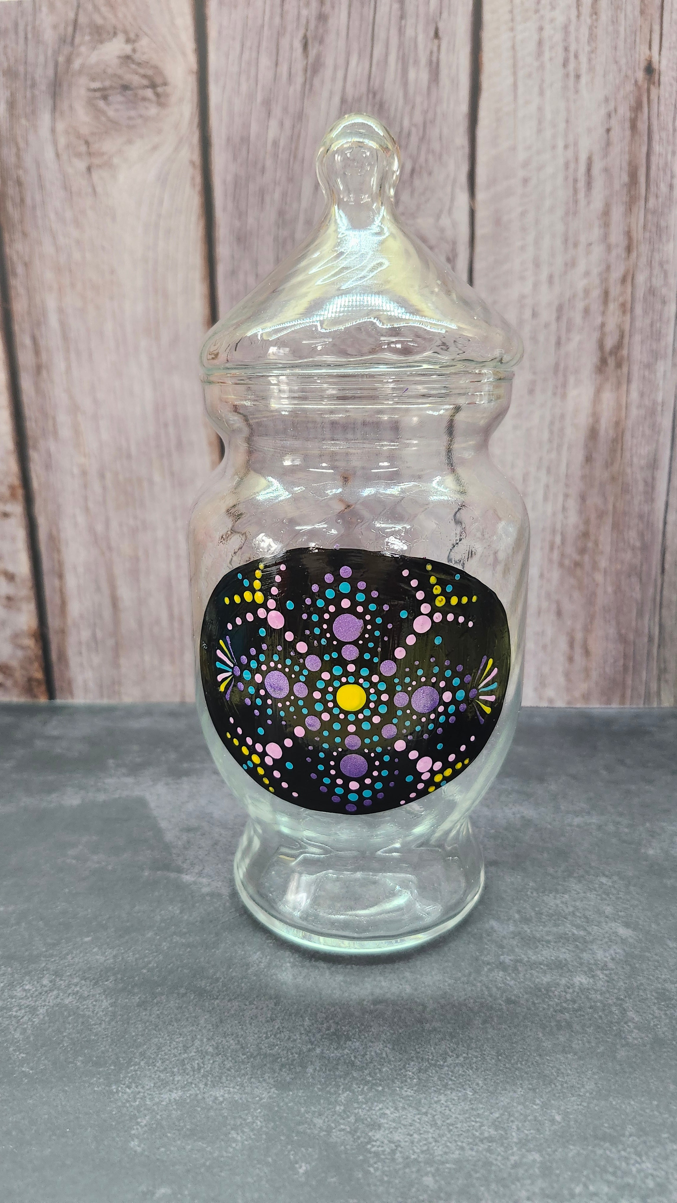 Hand Painted Candy Jar