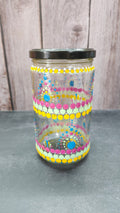 Hand Painted Reclaimed Jar