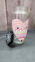Hand Painted Jar with Heart