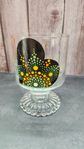 Hand Painted Pedestal Jar