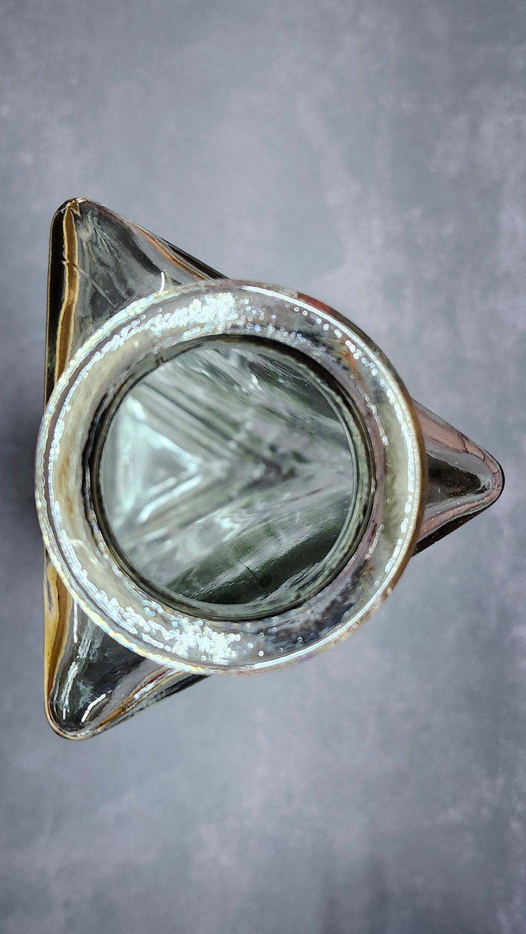 Hand Painted Triangle Vase