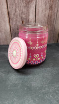 Hand Painted Light Pink Jar