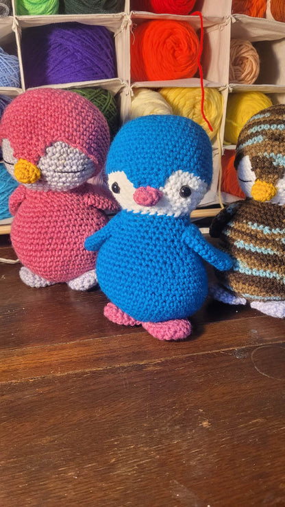 Handmade Penguin - Crocheted Stuffed Toy
