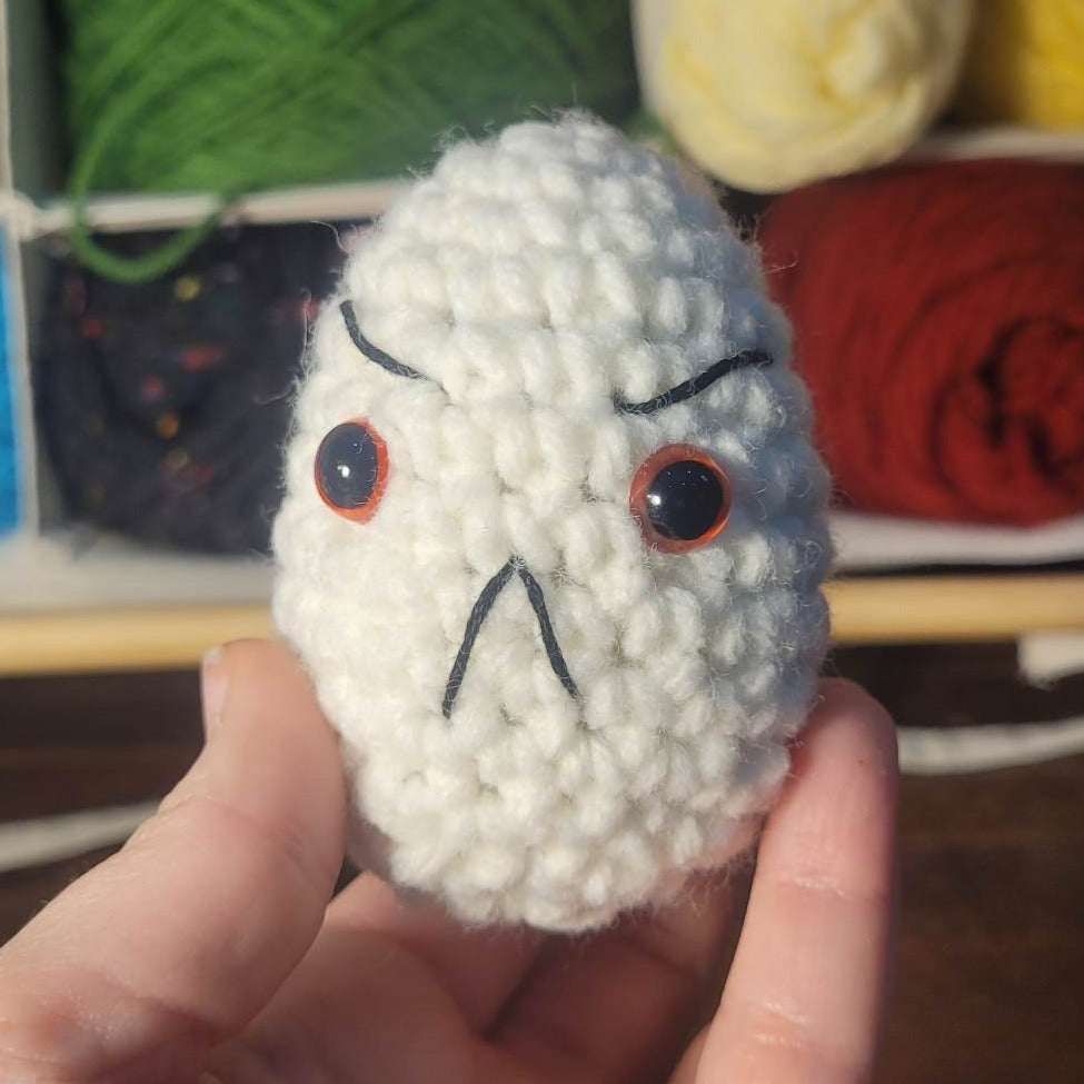 Emotional Support Eggs - Hand Crocheted