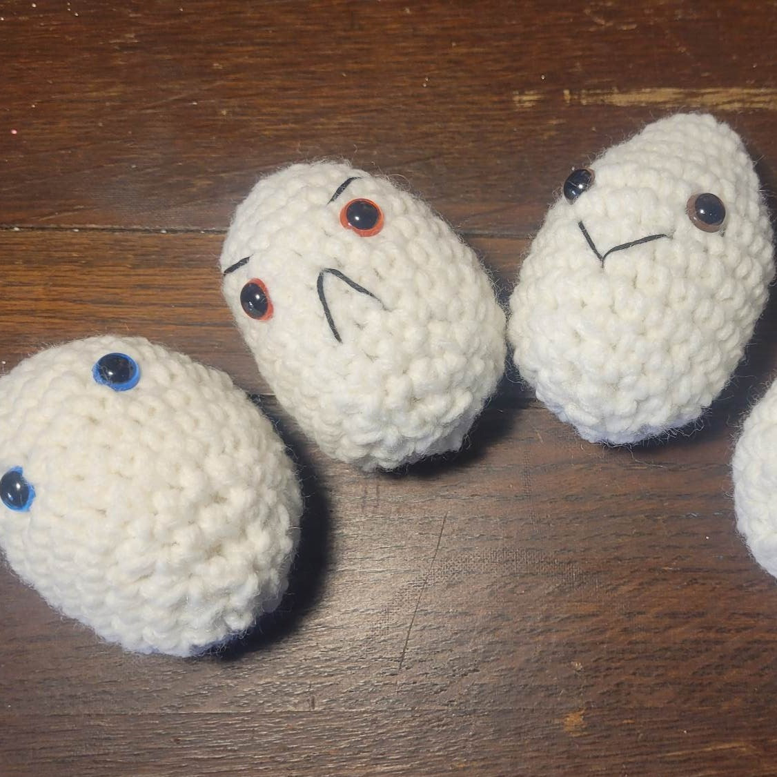 Emotional Support Eggs - Hand Crocheted