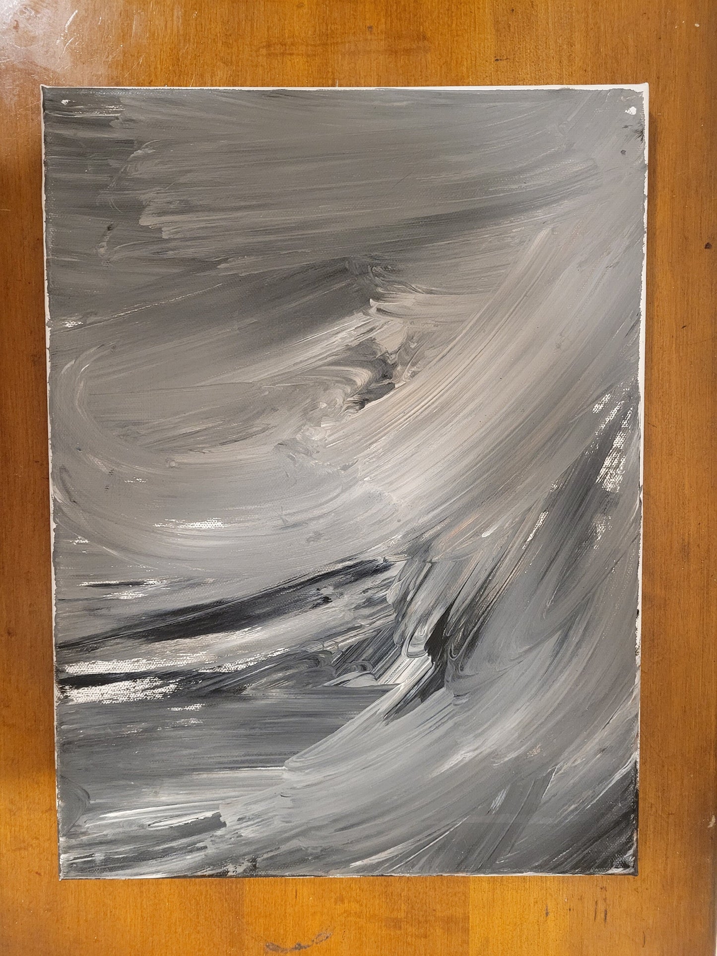 Abstract Gray Painting